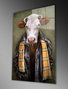 Wallity Pintura de Vidrio Templado Decorativo Multicolor 46 x 72 cm